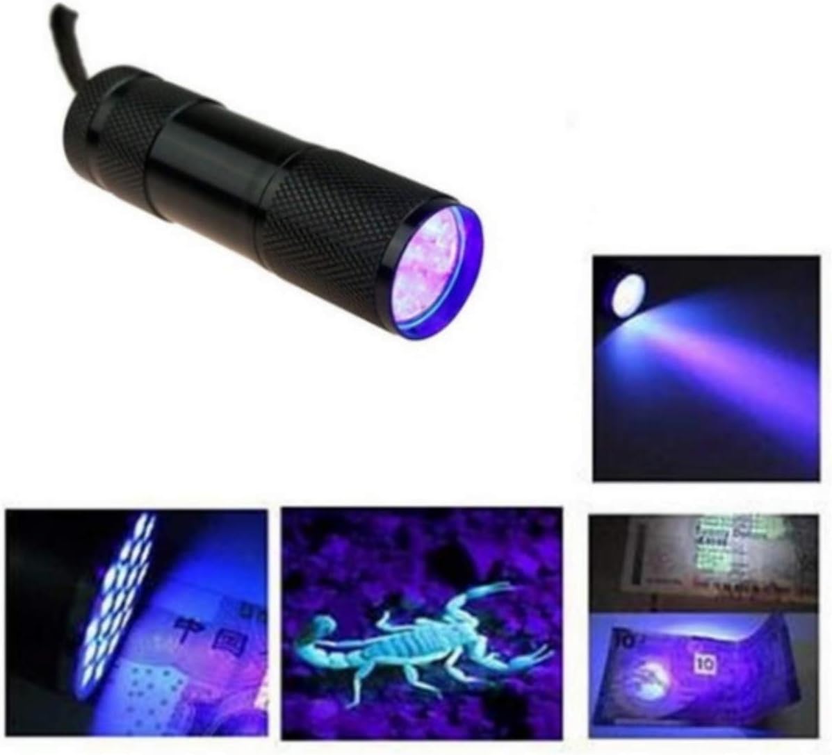 Lanterna 9 Leds UV Corion Luz Negra para Detecção e Camping 2 Lanterna 9 Leds UV Corion Luz Negra para Detecção e Camping - Imagem 2