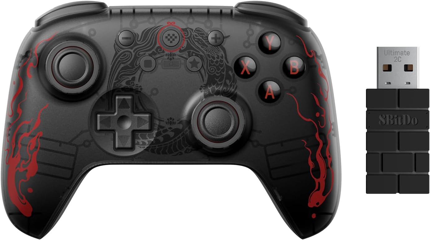 Controle 8BitDo Ultimate 2C Wireless Black Myth Wukong PC 1 Controle 8BitDo Ultimate 2C Wireless Black Myth Wukong PC