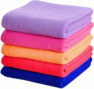 Kit 03 Toalhas de Banho Microfibra Compacta Grande Secagem Rápida