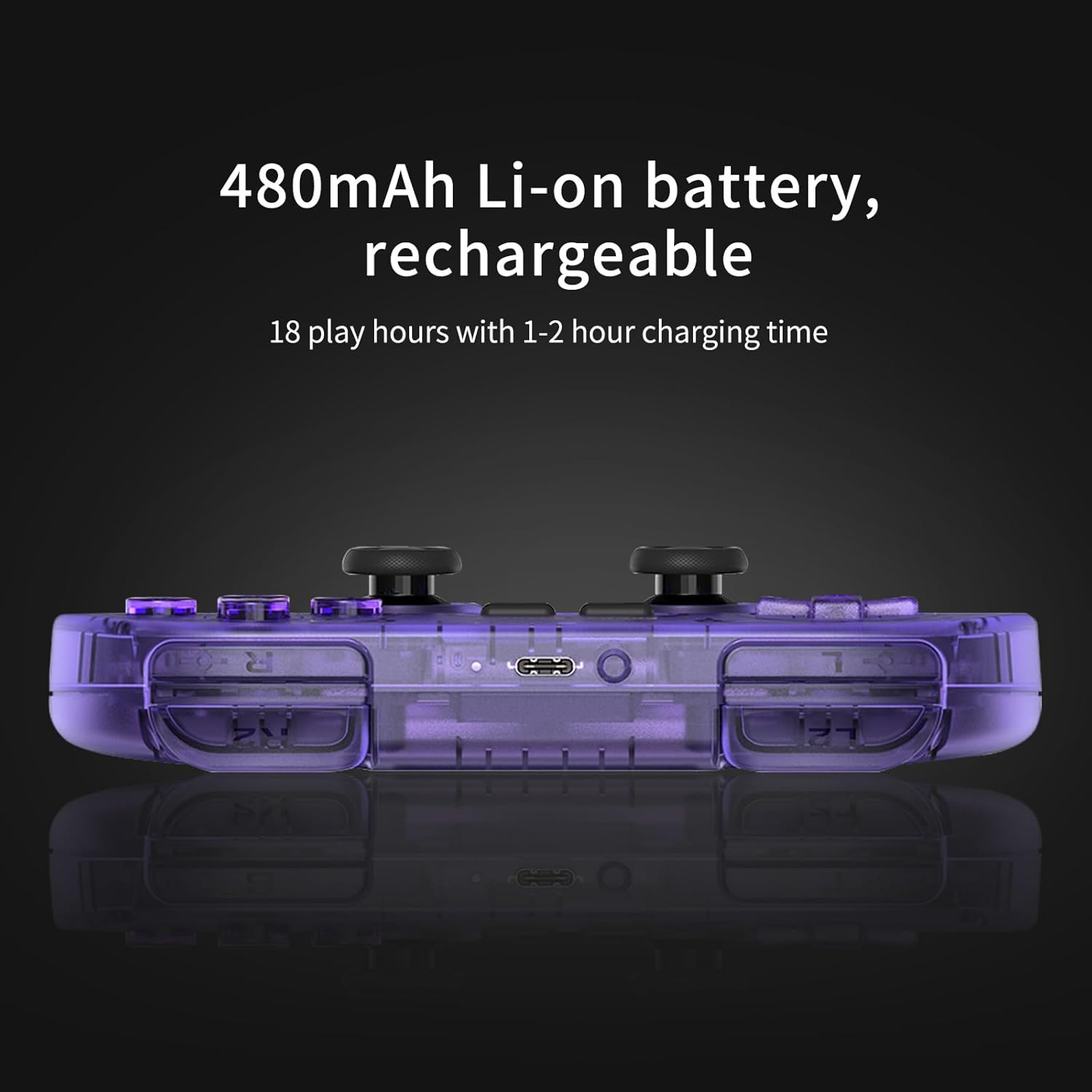 Controle 8Bitdo SN30 Pro Bluetooth com Joystick Hall Purple 5 Controle 8Bitdo SN30 Pro Bluetooth com Joystick Hall Purple - Imagem 5