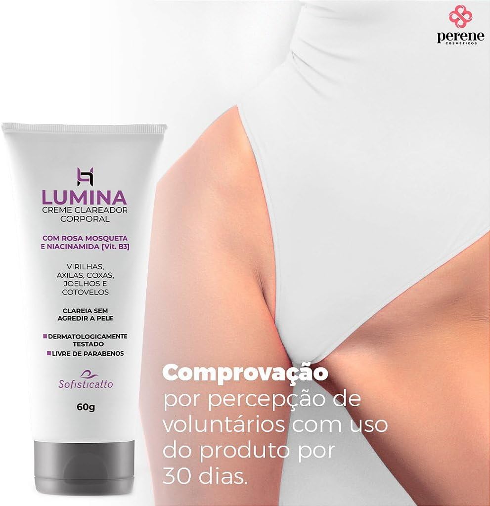 Creme Clareador Lumina Sofisticatto para Virilhas e Axilas 4 Creme Clareador Lumina Sofisticatto para Virilhas e Axilas - Imagem 4