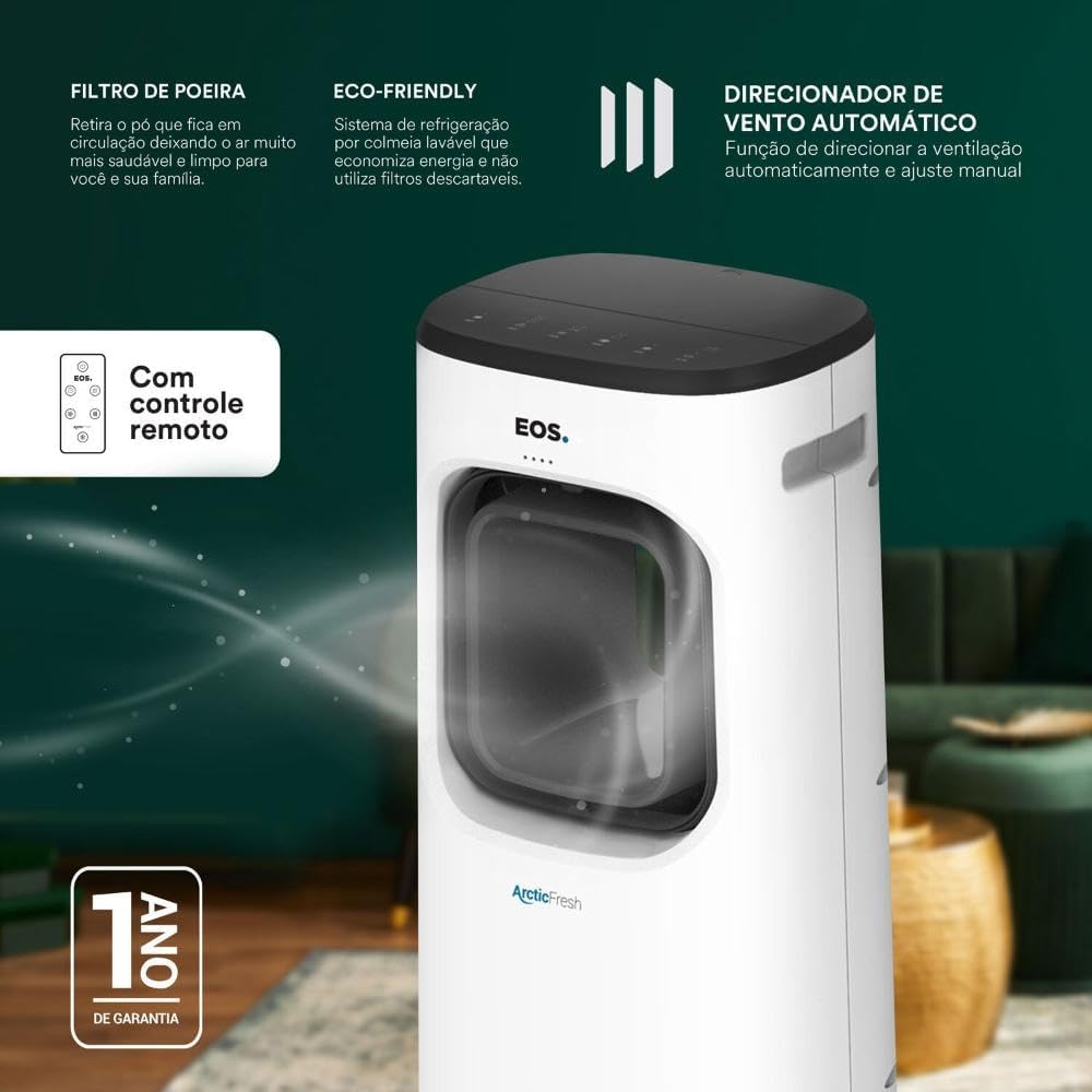 Climatizador de Ar EOS Arctic Fresh ECL30D 3,5 Litros 4 em 1 2 Climatizador de Ar EOS Arctic Fresh ECL30D 3,5 Litros 4 em 1 - Imagem 2