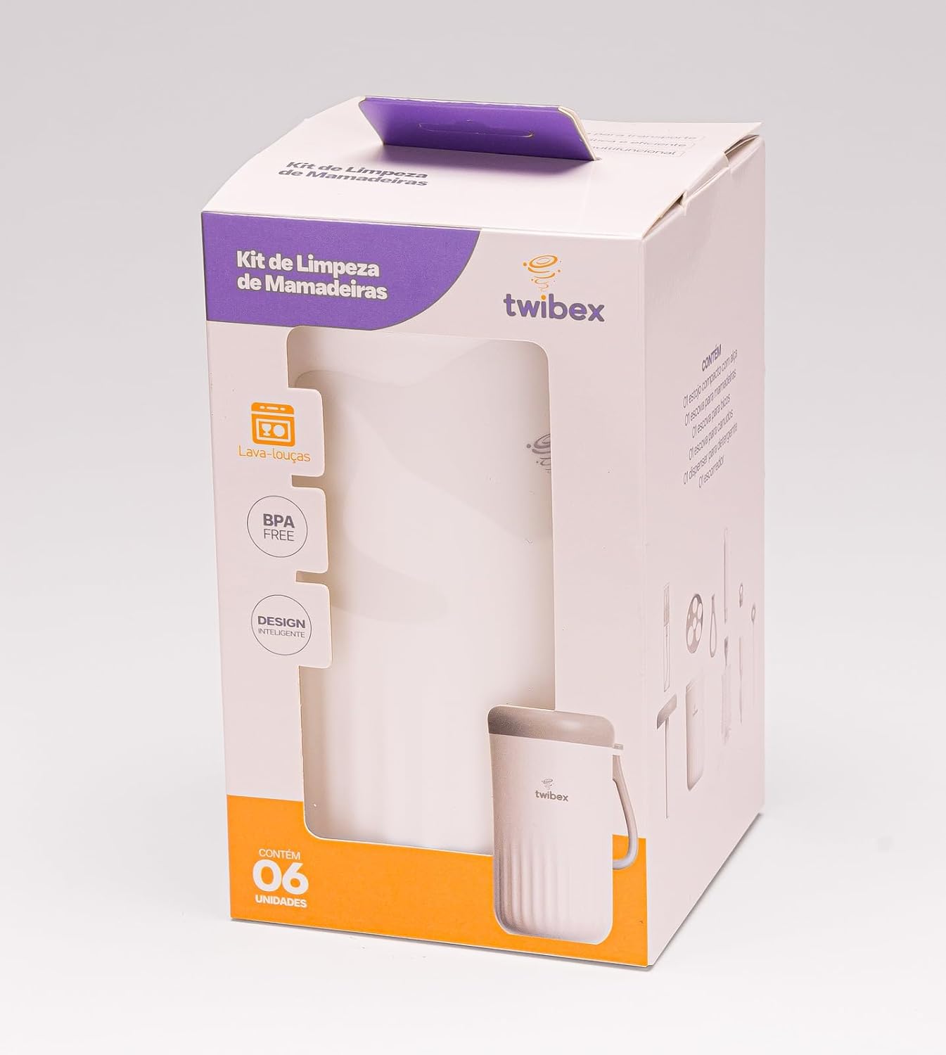 Kit Limpeza de Mamadeira Twibex BE26C com Estojo Portátil 8 Kit Limpeza de Mamadeira Twibex BE26C com Estojo Portátil - Imagem 8