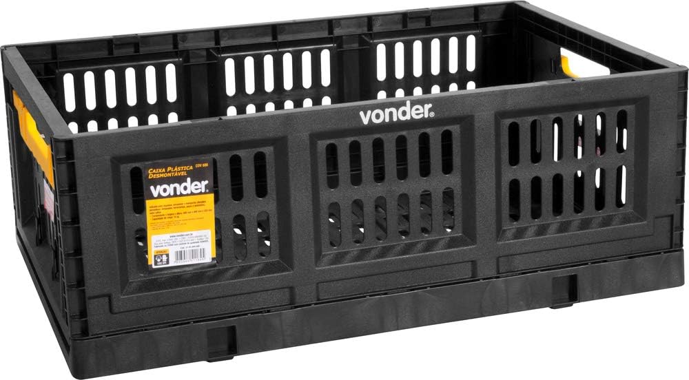 Caixa Plástica Desmontável Vonder CDV 600 Organizadora 60cm 1 Caixa Plástica Desmontável Vonder CDV 600 Organizadora 60cm