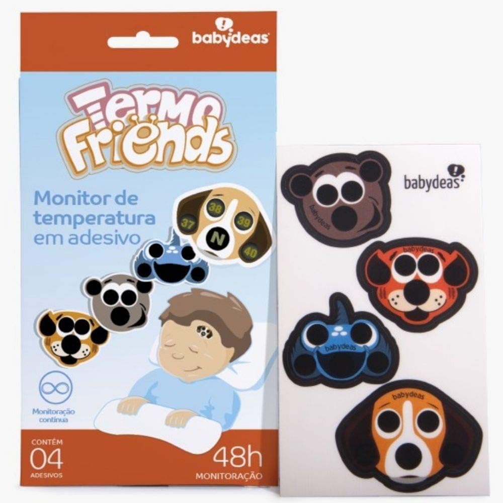 Adesivo Medidor de Temperatura Babydeas Termo Friends Bebês 3 Adesivo Medidor de Temperatura Babydeas Termo Friends Bebês - Imagem 3