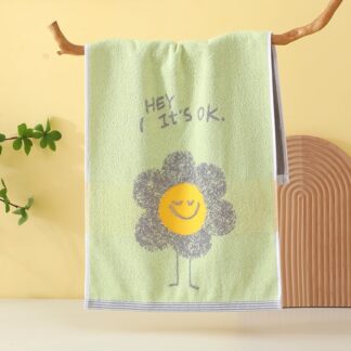 Toalha de Algodão Towel Absorvente e Macia com Estampa Floral