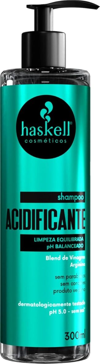 Shampoo Haskell Acidificante 300g para Cabelos Saudáveis