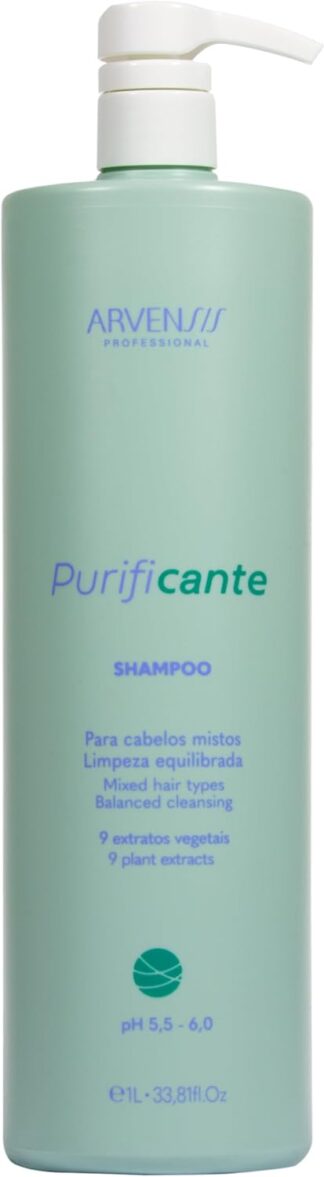 Shampoo Purificante Arvensis 1L Limpeza Profunda e Brilho