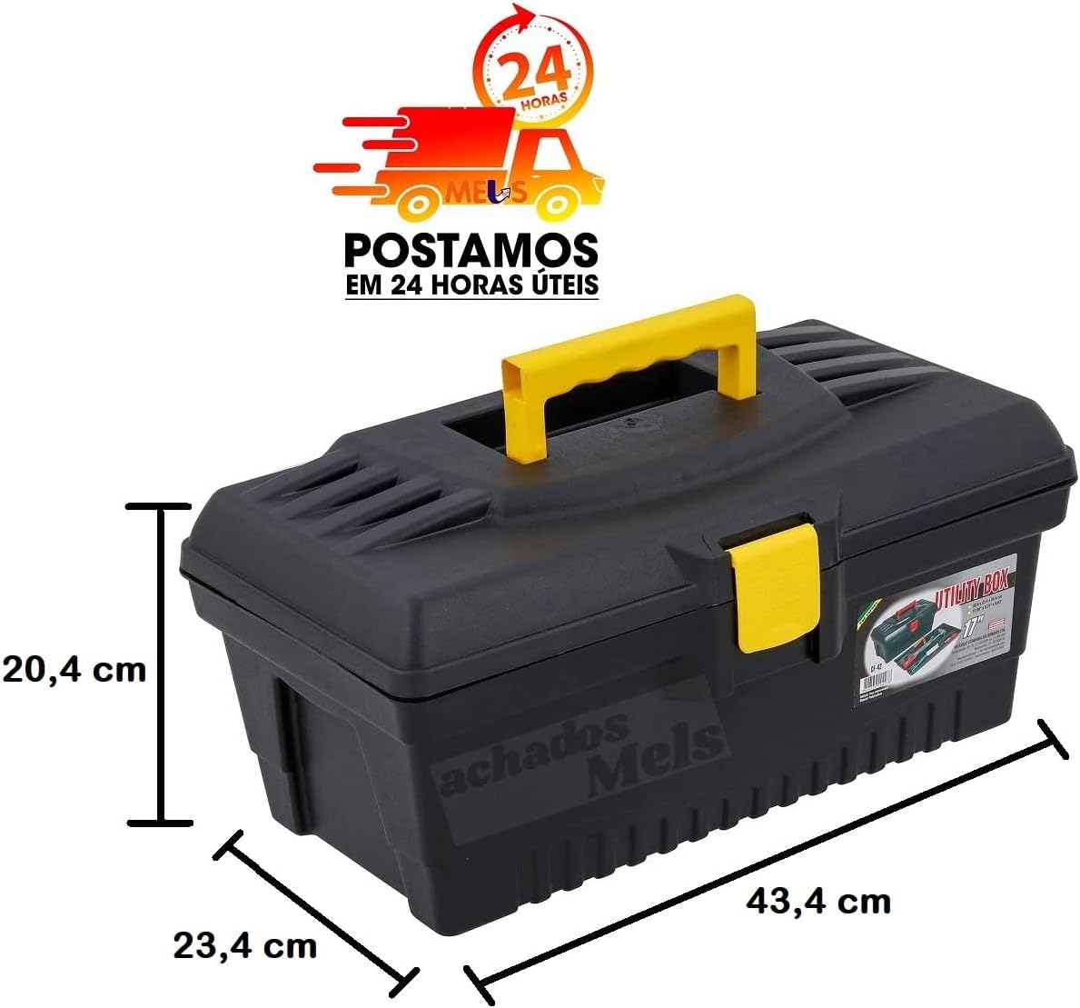 Caixa de Ferramentas São Bernardo CF 42 Plástica Resistente 3 Caixa de Ferramentas São Bernardo CF 42 Plástica Resistente - Imagem 3