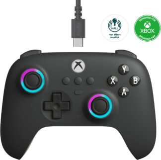 Controle 8BitDo Ultimate C Wired para Xbox e PC Cinza Escuro