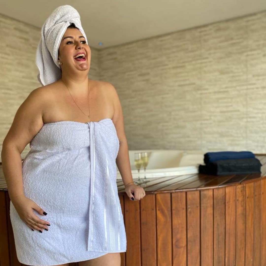 Kit 2 Toalhas de Banho ToalhaShow Egito Gigante 100% Algodão 3 Kit 2 Toalhas de Banho ToalhaShow Egito Gigante 100% Algodão - Imagem 3