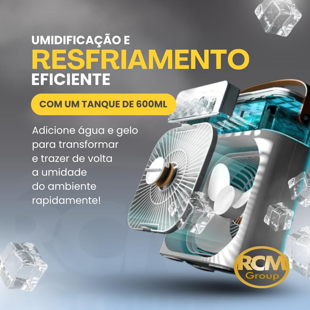 Climatizador RCM Group ACF Portátil Umidificador e Ventilador 4 Climatizador RCM Group ACF Portátil Umidificador e Ventilador - Imagem 4