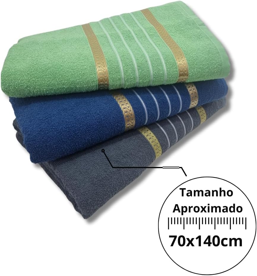 Jogo 4 Toalhas de Banho Laune Haus Paris Super Absorventes 6 Jogo 4 Toalhas de Banho Laune Haus Paris Super Absorventes - Imagem 6