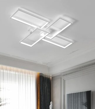 Luminária de Teto LED WANDASHAN Moderna Dimerizável com Controle