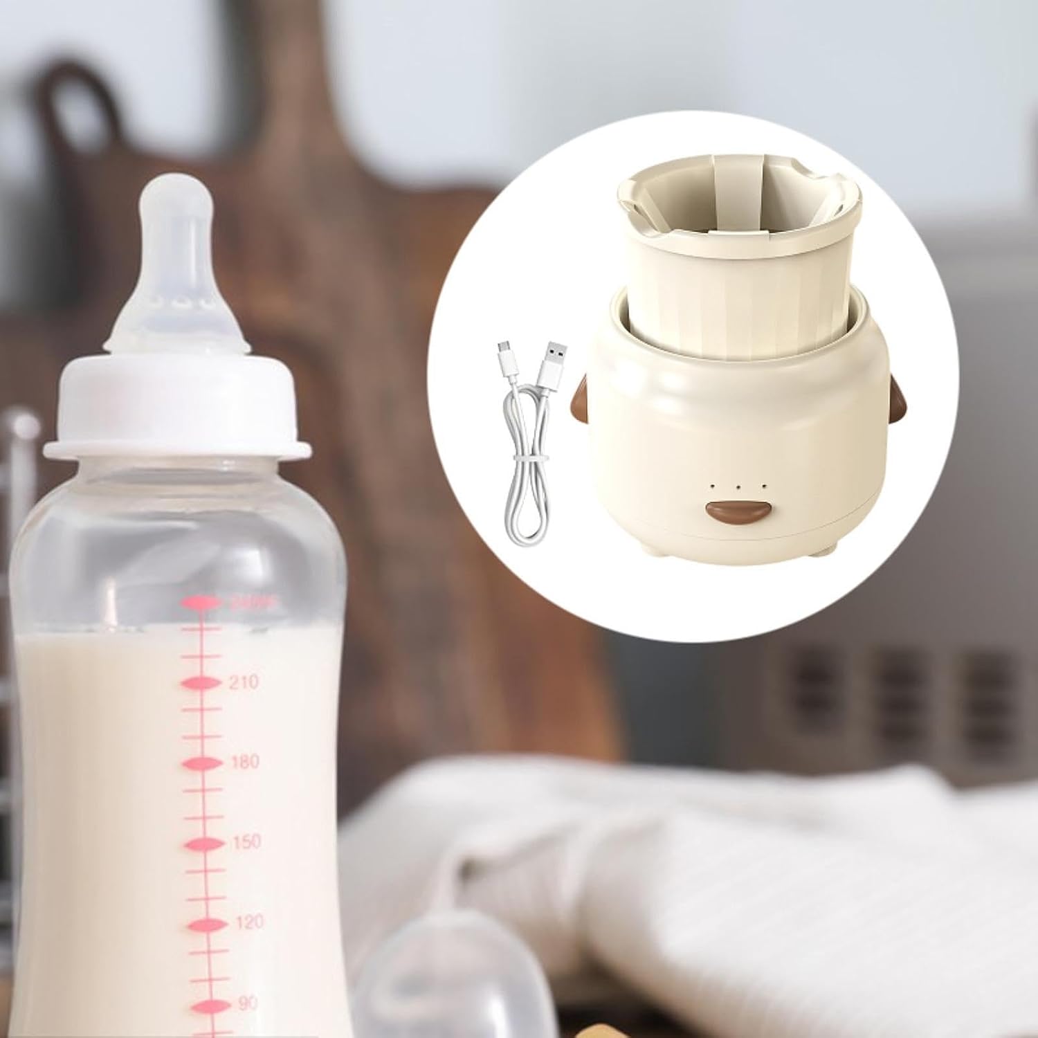 Agitador Almencla Automático Elétrico para Leite de Bebê 2 Agitador Almencla Automático Elétrico para Leite de Bebê - Imagem 2