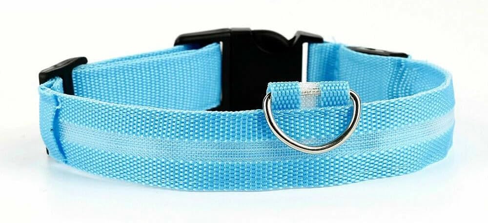 Coleira LED para Cães Recarregável Ajustável Azul Tamanho G 3 Coleira LED para Cães Recarregável Ajustável Azul Tamanho G - Imagem 3