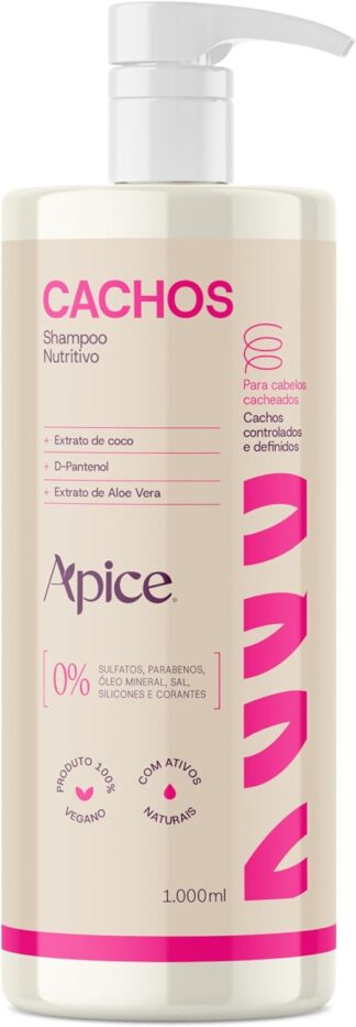 Shampoo Cachos Nutritivo Apse Cosmetics 1000ml Low Poo
