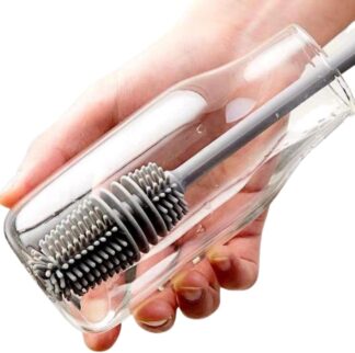 Kit 2 Escovas de Silicone Elg-2p para Limpeza de Garrafas