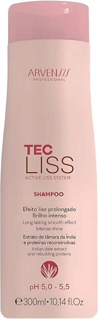 Shampoo Tec Liss Arvensis 300ml Limpeza Alinhamento Efeito Liso