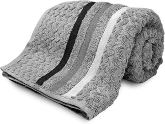 Toalha Banhão Trento Jacquard Algodão Alta Absorção Cinza