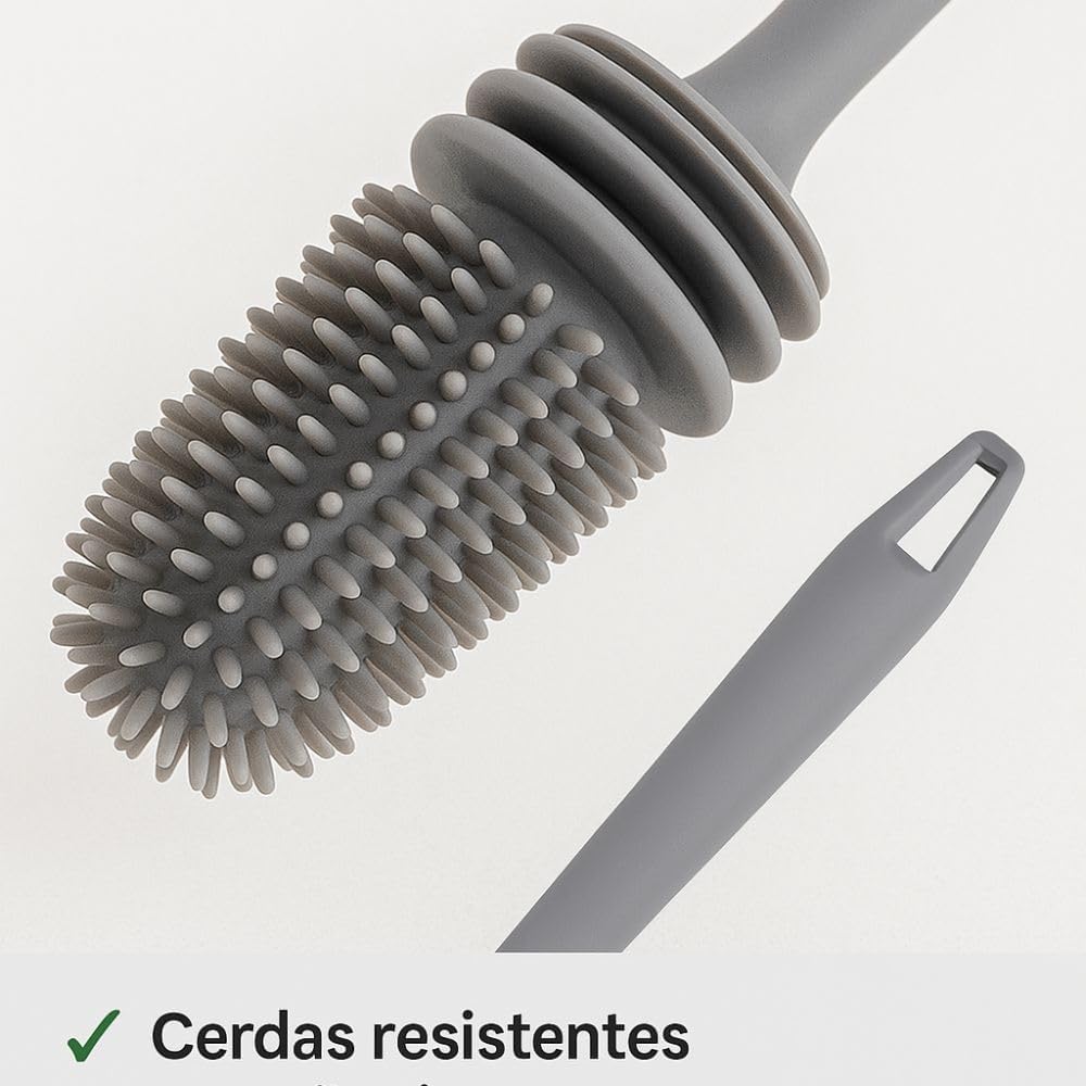 Kit 2 Escovas de Silicone para Limpeza de Mamadeiras e Copos 6 Kit 2 Escovas de Silicone para Limpeza de Mamadeiras e Copos - Imagem 6