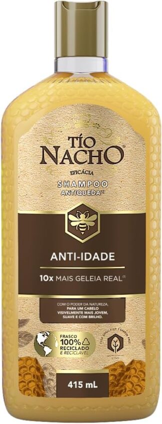 Shampoo Tio Nacho Anti-Idade 415ml Rejuvenescimento e Brilho