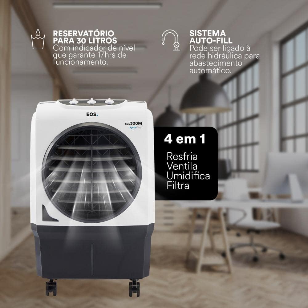 Climatizador de Ar EOS ECL300M Profissional Portátil 30 Litros 3 Climatizador de Ar EOS ECL300M Profissional Portátil 30 Litros - Imagem 3