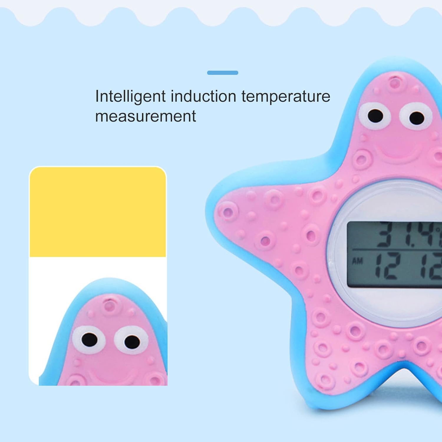 Termômetro de Banho Asixxsix Estrela do Mar com Alerta de Cor 3 Termômetro de Banho Asixxsix Estrela do Mar com Alerta de Cor - Imagem 3