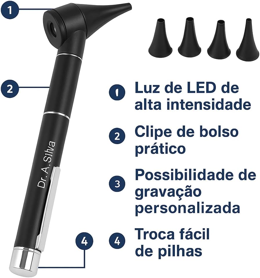 Caneta Lanterna LED de Ouvido Clínica para Médicos e Enfermeiros 6 Caneta Lanterna LED de Ouvido Clínica para Médicos e Enfermeiros - Imagem 6