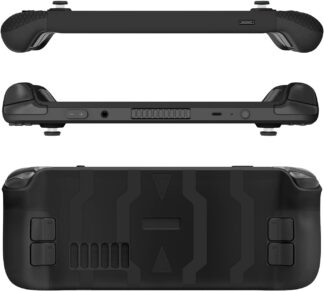 Capa Protetora Silicone Steam Deck Genérico Preta Antiderrapante