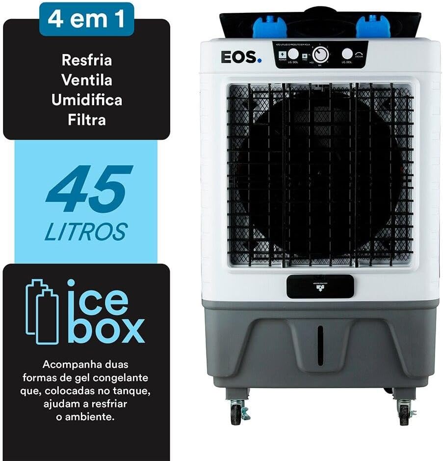 Climatizador de Ar EOS 45 Litros Profissional 4 em 1 220V 2 Climatizador de Ar EOS 45 Litros Profissional 4 em 1 220V - Imagem 2