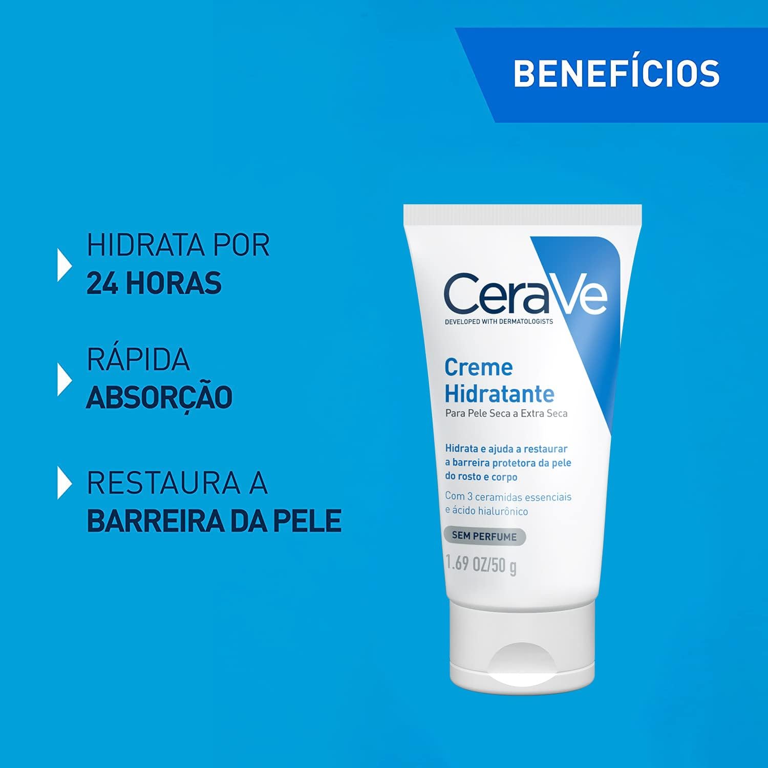 Creme Hidratante Corporal CeraVe S2936103 com Ácido Hialurônico 5 Creme Hidratante Corporal CeraVe S2936103 com Ácido Hialurônico - Imagem 5