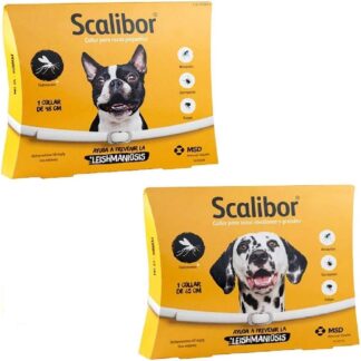 Combo Coleira Scalibor MSD Pequena e Grande Kit 2 Unidades