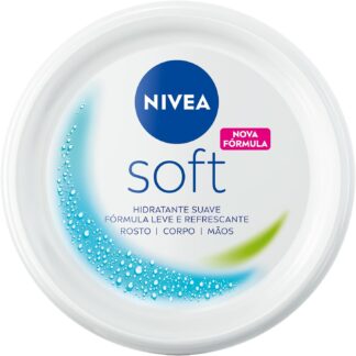 Creme Hidratante Nivea Soft 97g Hidratação Suave para o Corpo