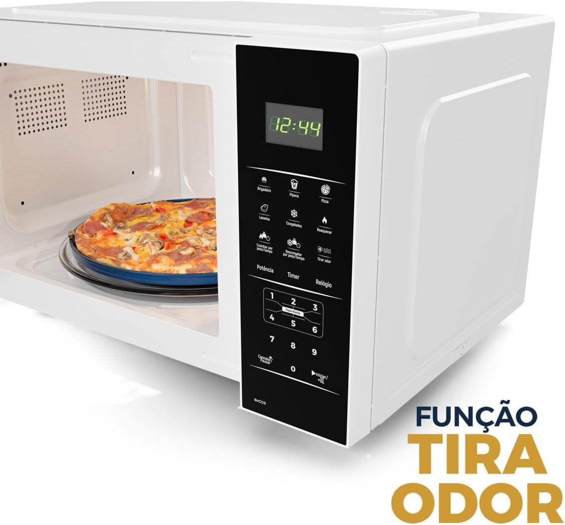 Micro-ondas Britânia BMO38 33L 1400W Limpa Fácil Branco Preto 4 Micro-ondas Britânia BMO38 33L 1400W Limpa Fácil Branco Preto - Imagem 4