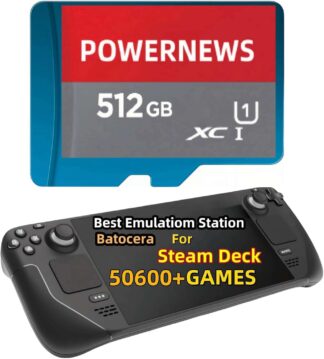 Cartão de Memória POWERNEWS 512GB para Steam Deck Jogos Retrô