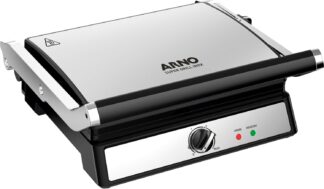 Grill Arno Super GGRA Inox 110V com Placas Antiaderentes e Abertura 180°