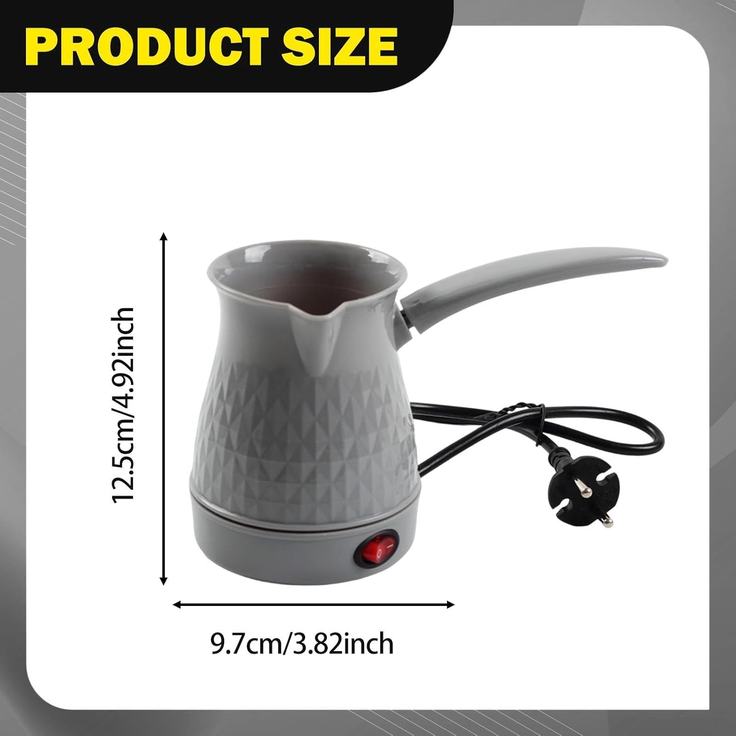 Cafeteira Elétrica Turca DimyFew 0,6L para Café e Cappuccino 2 Cafeteira Elétrica Turca DimyFew 0,6L para Café e Cappuccino - Imagem 2