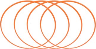 Protetor de Roda Acouto Acouto8f7xb1use6 Kit 4 Peças Laranja