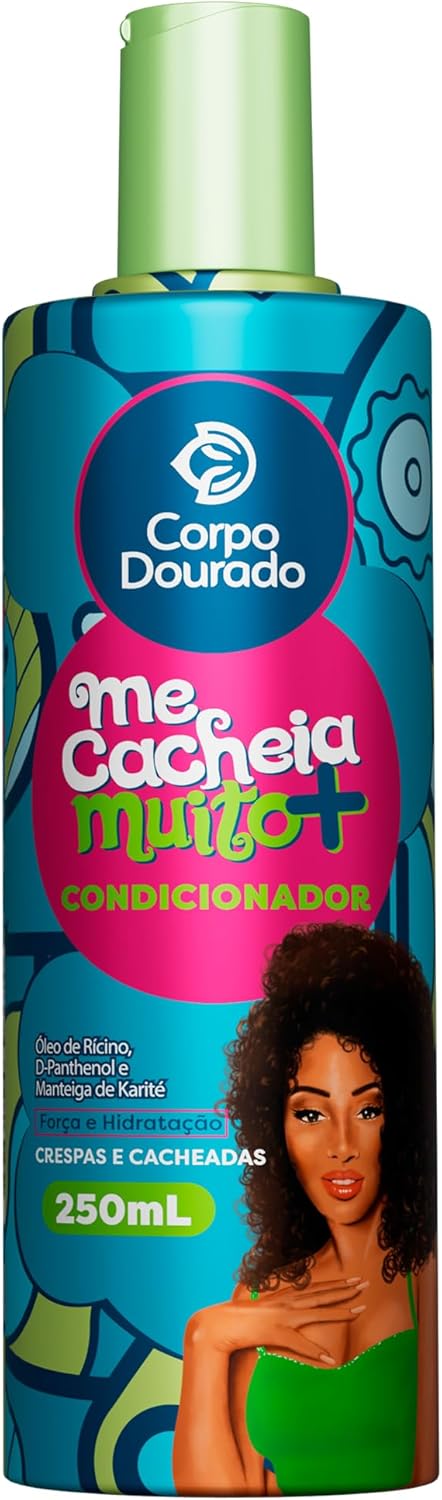 Condicionador Corpo Dourado Me Cacheia Muito Mais Hidratação 1 Condicionador Corpo Dourado Me Cacheia Muito Mais Hidratação