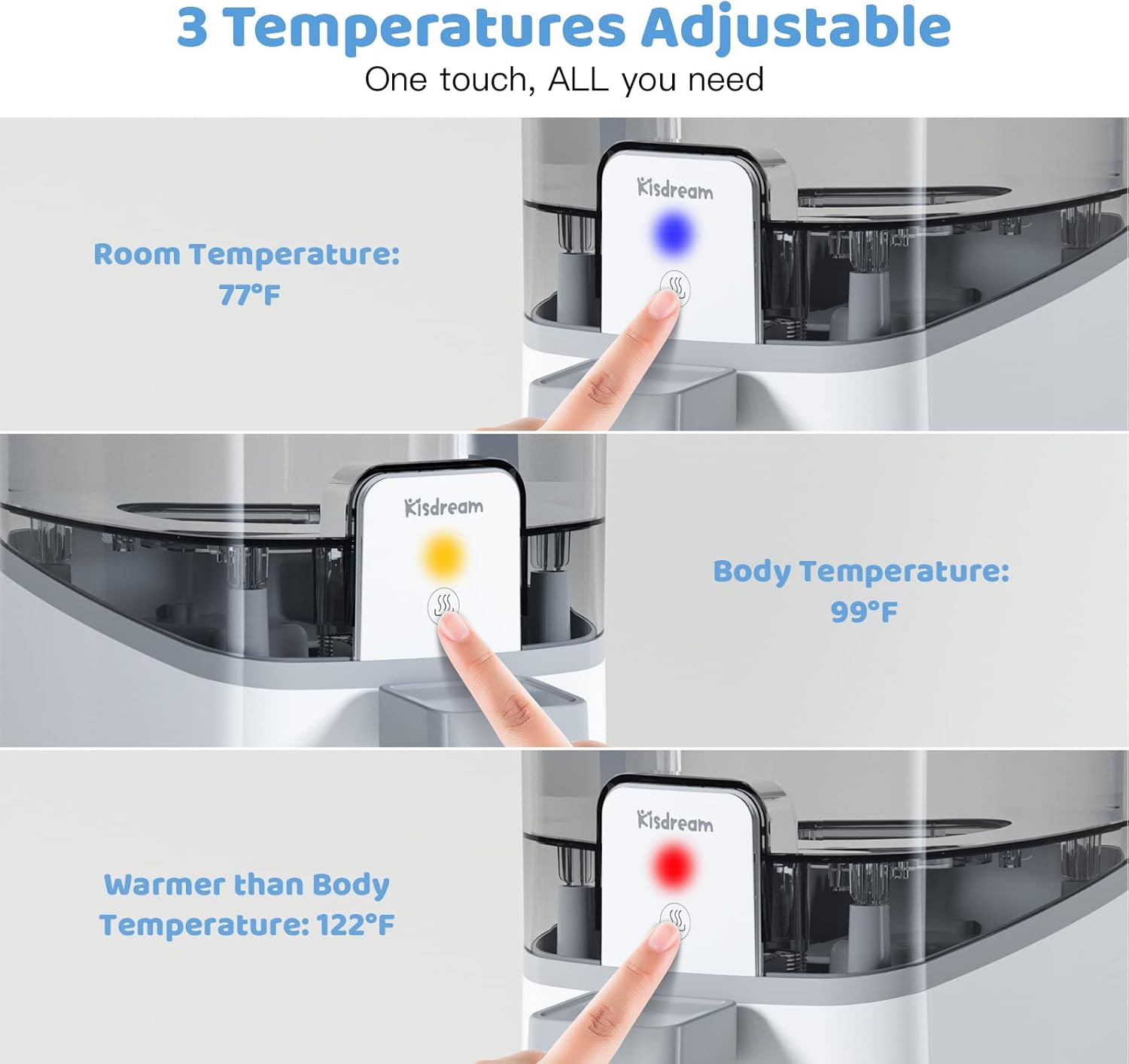 Aquecedor de Mamadeira Kisdream ZCW-TN1816 com Termostato 24h 3 Aquecedor de Mamadeira Kisdream ZCW-TN1816 com Termostato 24h - Imagem 3
