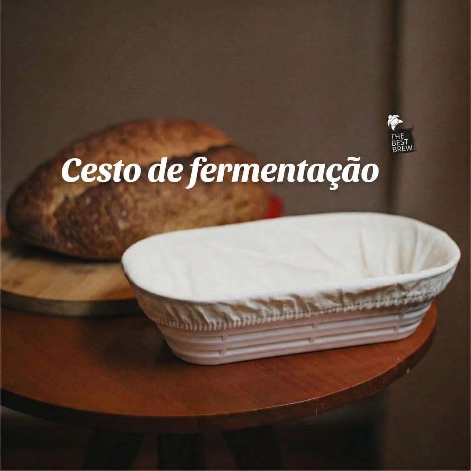 Cesto para Fermentação Natural Genérico CEFENA26BAFO 500g com Forro 2 Cesto para Fermentação Natural Genérico CEFENA26BAFO 500g com Forro - Imagem 2