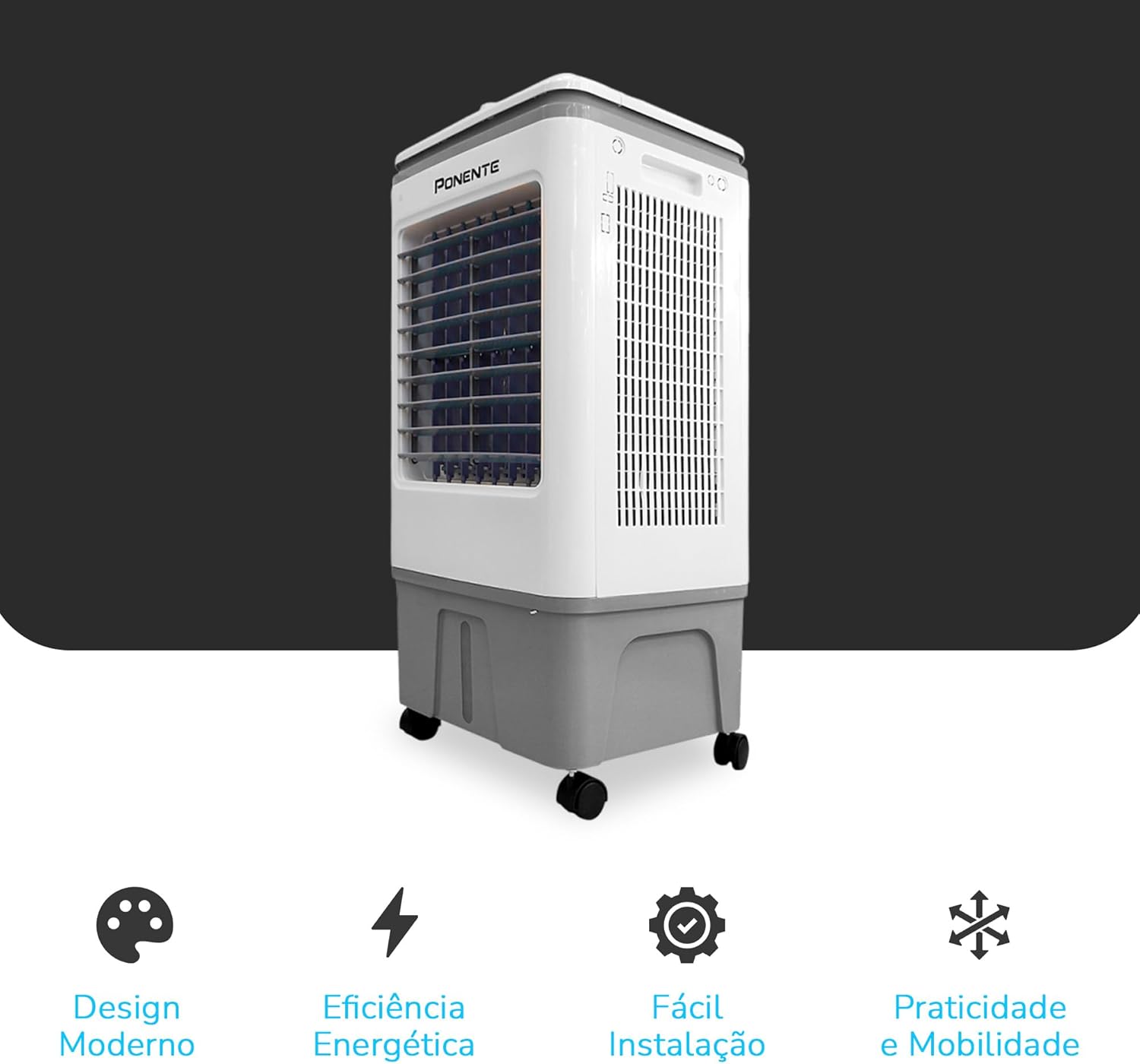 Climatizador Evaporativo Ponente CLIP20 20 Litros 127v Portátil 6 Climatizador Evaporativo Ponente CLIP20 20 Litros 127v Portátil - Imagem 6