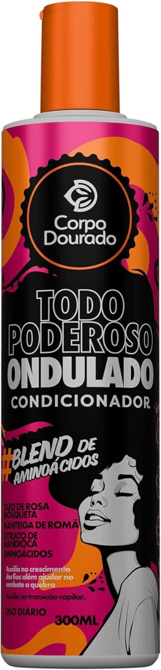 Condicionador Corpo Dourado Todo Poderoso Ondulado Controle Frizz