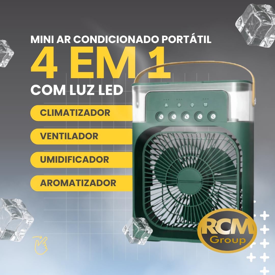 Climatizador RCM Group ACF Portátil Umidificador e Ventilador 3 Climatizador RCM Group ACF Portátil Umidificador e Ventilador - Imagem 3