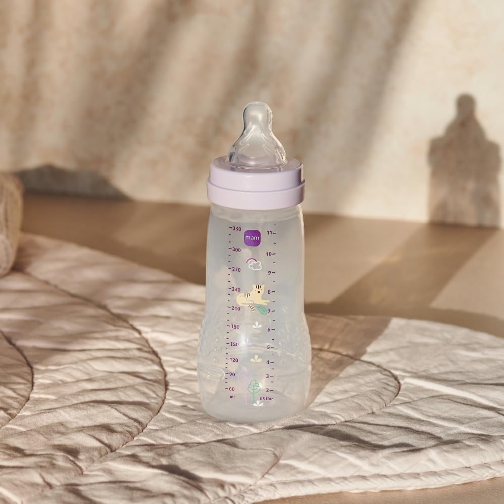 Mamadeira MAM Easy Active 330ml Rosa com Bico de Silicone 2 Mamadeira MAM Easy Active 330ml Rosa com Bico de Silicone - Imagem 2