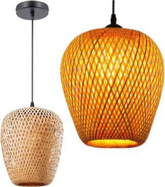 Luminária Pendente Bambu Gimpo KJDD-E-640-B1 Lustre Teto