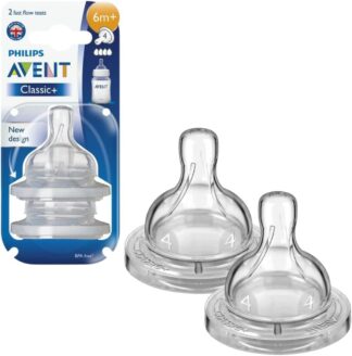 Bico de Mamadeira Avent Clássica Anti Colica N4 6 Meses 2 Un