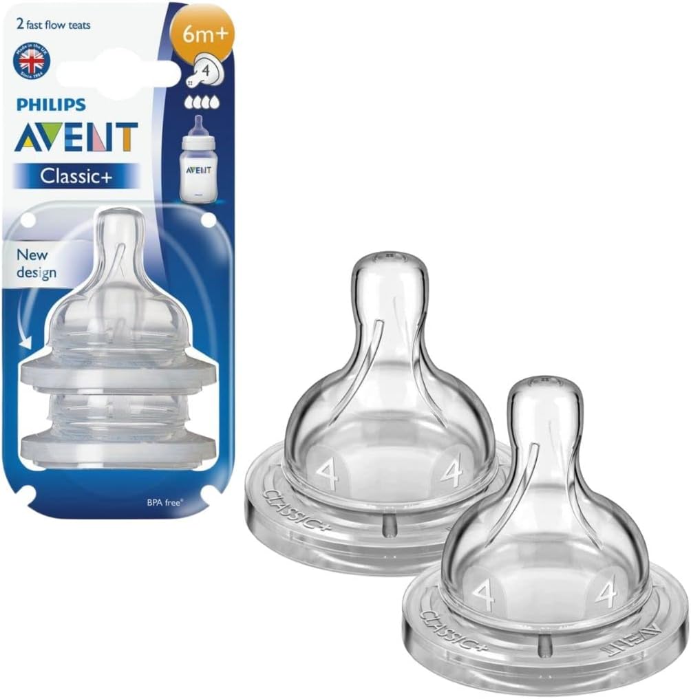 Bico de Mamadeira Avent Clássica Anti Colica N4 6 Meses 2 Un 1 Bico de Mamadeira Avent Clássica Anti Colica N4 6 Meses 2 Un