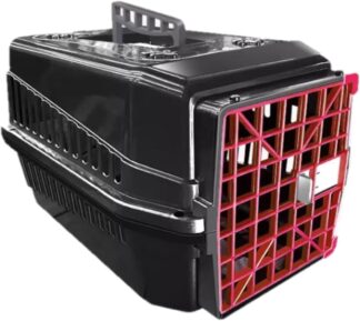 Caixa de Transporte Pet N2 Preta para Cães e Gatos Pequenos